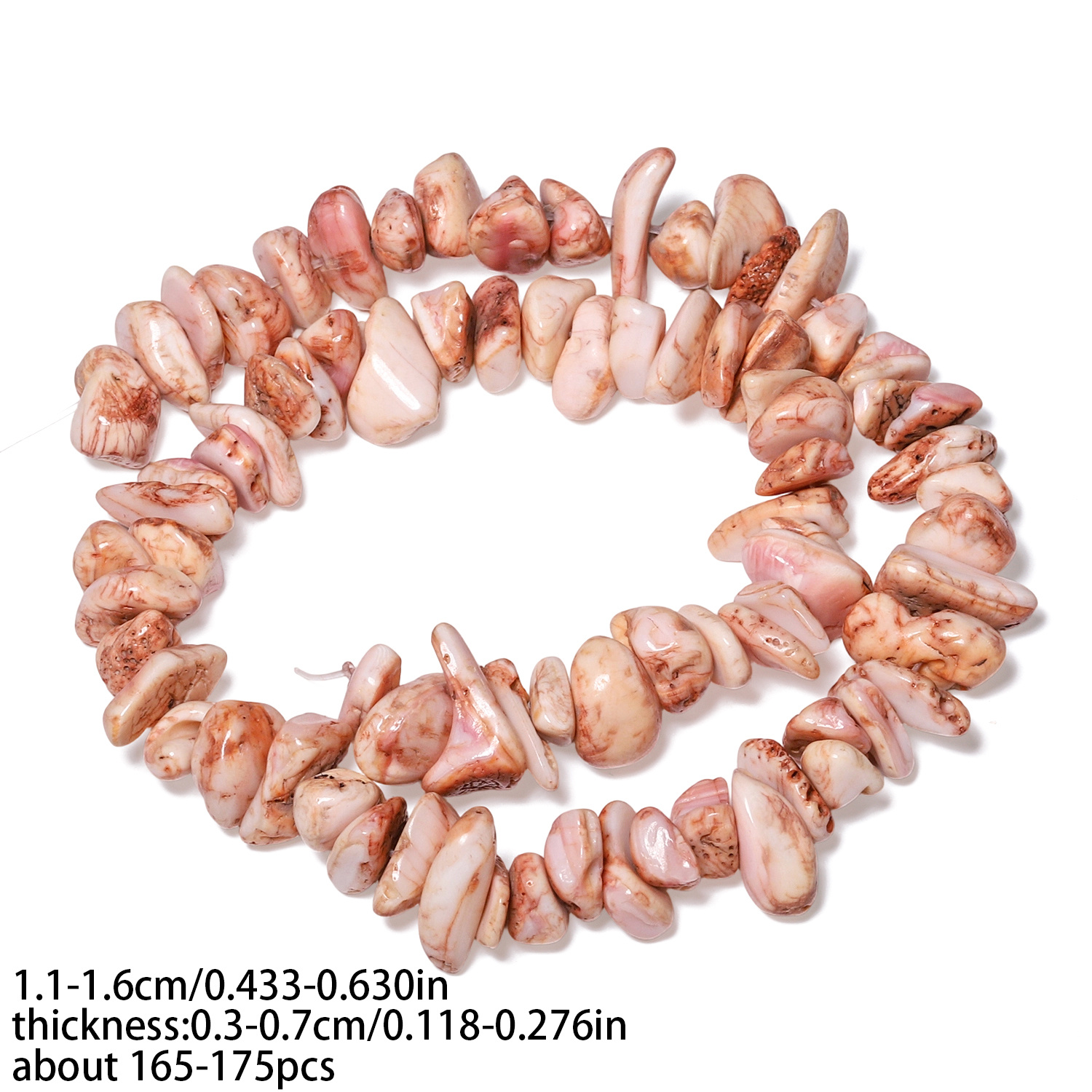 Natural Stone Multicolor Jasper Chip Beads for DIY Jewelry